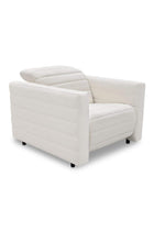 Modern European furniture - Channeled Recliner Lounge Chair - www.oroa.com