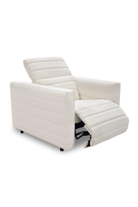 Modern European furniture - Channeled Recliner Lounge Chair - www.oroa.com