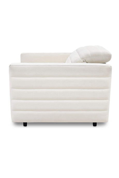 Modern European furniture - Channeled Recliner Lounge Chair - www.oroa.com