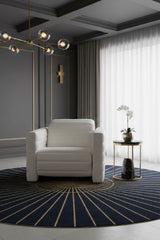 Modern European furniture - Channeled Recliner Lounge Chair - www.oroa.com