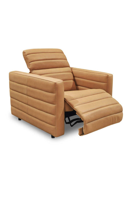 Modern European furniture - Channeled Recliner Lounge Chair - www.oroa.com