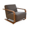 Modern European furniture - Oak Framed Lounge Chair - www.oroa.com