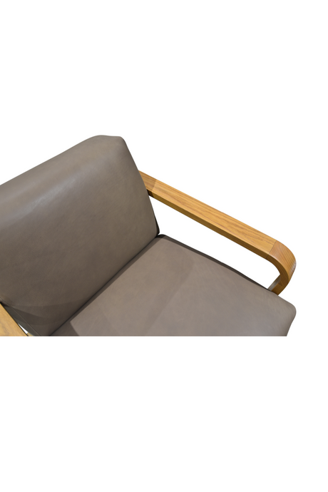 Modern European furniture - Oak Framed Lounge Chair - www.oroa.com
