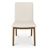 Modern European furniture - Cream Padded Dining Chairs (2) - www.oroa.com