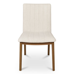  Modern European furniture - Cream Padded Dining Chairs (2) - www.oroa.com | Oroa.com