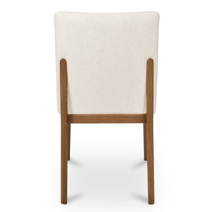   Modern European furniture - Cream Padded Dining Chairs (2) - www.oroa.com | Oroa.com
