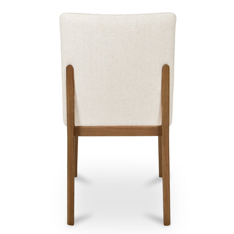 Modern European furniture - Cream Padded Dining Chairs (2) - www.oroa.com