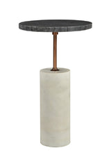 Modern European furniture - Gray Marble Accent Table - www.oroa.com