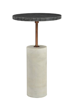 Modern European furniture - Gray Marble Accent Table - www.oroa.com