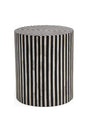 Modern European furniture - Black & White Patterned Side Table - www.oroa.com