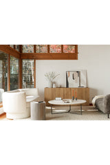 Modern European furniture - Black & White Patterned Side Table - www.oroa.com