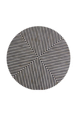 Modern European furniture - Black & White Patterned Side Table - www.oroa.com