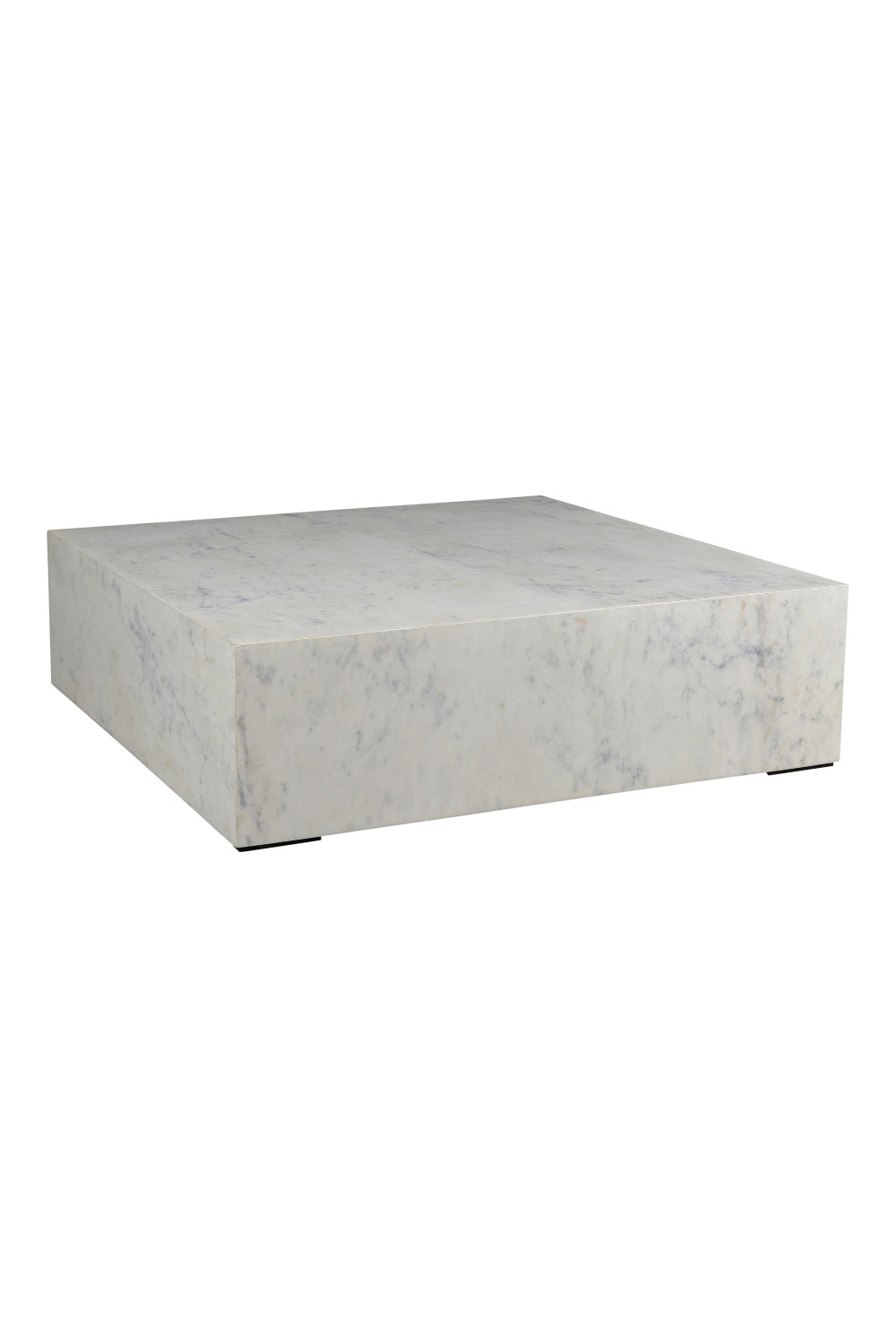 Square White Marble Coffee Table | Novi Living Nash | Oroa.com
