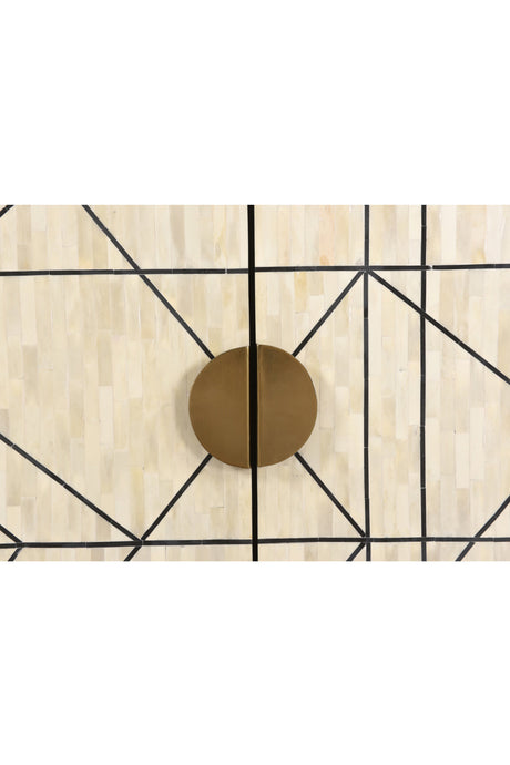 Modern European furniture - Cream 2-Door Cabinet - www.oroa.com
