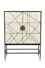 Modern European furniture - Cream 2-Door Cabinet - www.oroa.com