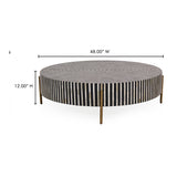 Modern European furniture - Round Art Deco Coffee Table - www.oroa.com