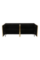 Modern European furniture - Antique Brass 2-Door Sideboard - www.oroa.com