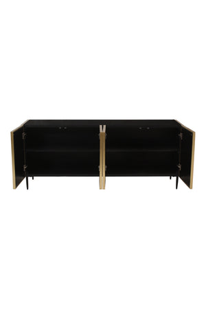 Antique Brass 2-Door Sideboard | Novi Living Brogan | Oroa.com