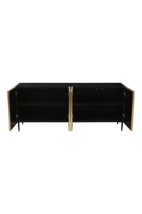 Modern European furniture - Antique Brass 2-Door Sideboard - www.oroa.com