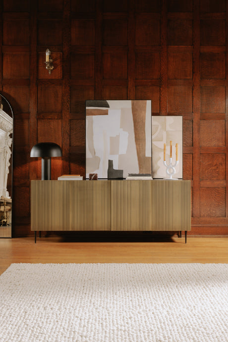 Antique Brass 2-Door Sideboard | Novi Living Brogan | Oroa.com