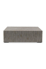 Modern European furniture - Black & White Bone Coffee Table - www.oroa.com