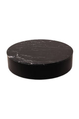 Modern European furniture - Black Marble Round Coffee Table - www.oroa.com