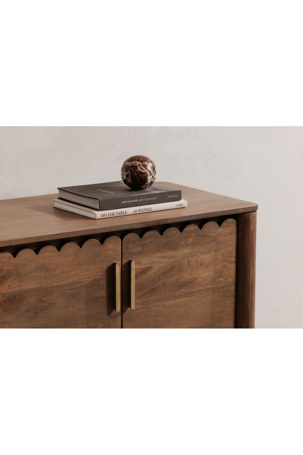Modern European furniture - Scalloped Edge 4-Door Sideboard - www.oroa.com