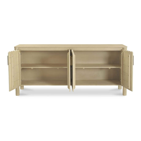 Modern European furniture - Scalloped Edge 4-Door Sideboard - www.oroa.com
