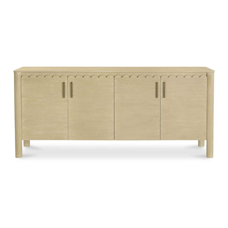 Modern European furniture - Scalloped Edge 4-Door Sideboard - www.oroa.com