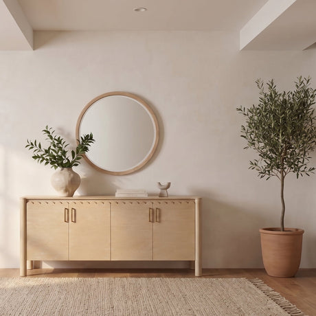 Modern European furniture - Scalloped Edge 4-Door Sideboard - www.oroa.com