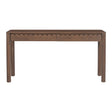 Modern European furniture - Wooden Scalloped 2-Drawer Console Table - www.oroa.com