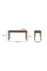 Modern European furniture - Scalloped Edge Wooden 3-Drawer Desk - www.oroa.com