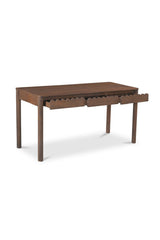 Modern European furniture - Scalloped Edge Wooden 3-Drawer Desk - www.oroa.com