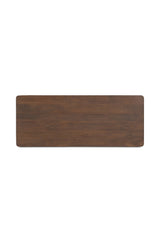Modern European furniture - Scalloped Edge Wooden 3-Drawer Desk - www.oroa.com