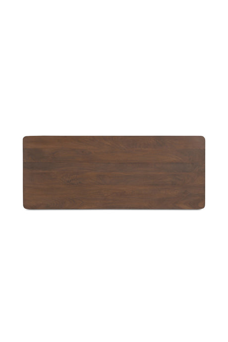 Modern European furniture - Scalloped Edge Wooden 3-Drawer Desk - www.oroa.com