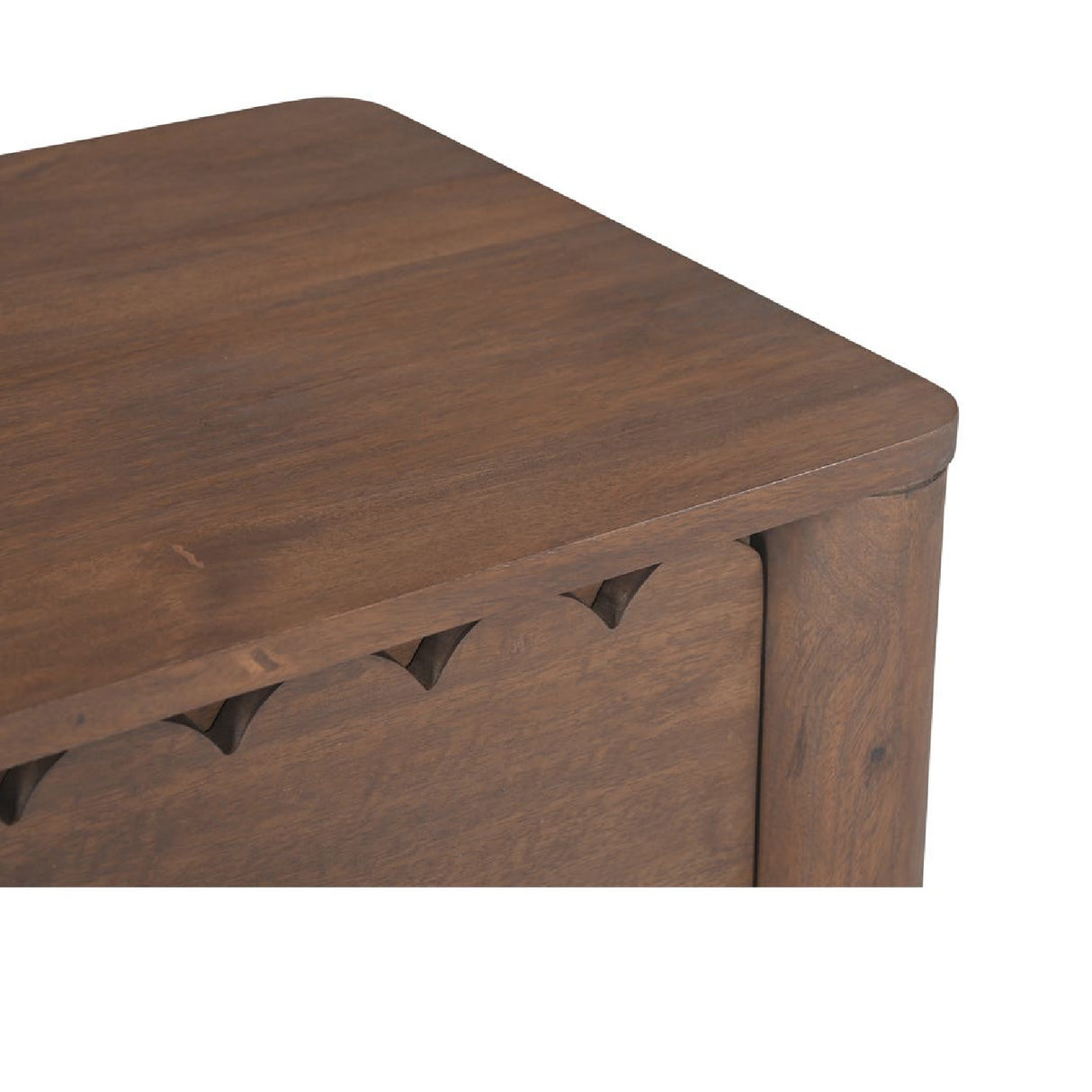   Modern European furniture - Scalloped-Edge 2-Drawer Nightstand - www.oroa.com | Oroa.com