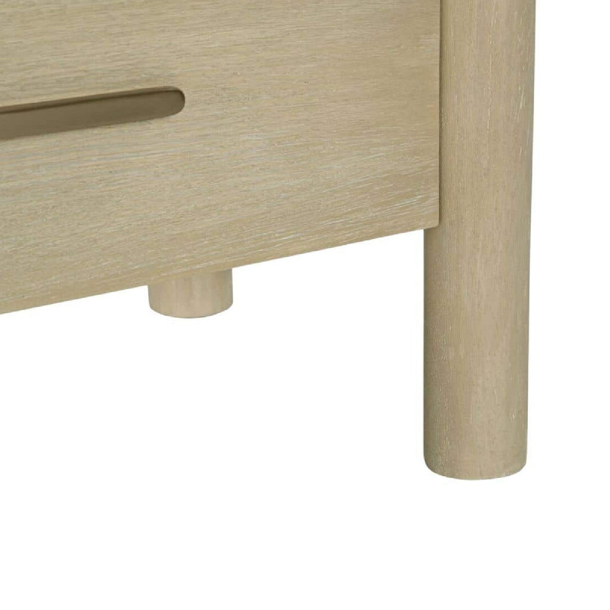 Modern European furniture - Scalloped-Edge 2-Drawer Nightstand - www.oroa.com