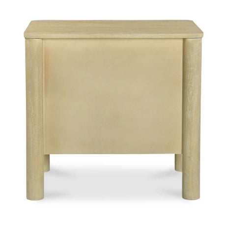 Modern European furniture - Scalloped-Edge 2-Drawer Nightstand - www.oroa.com