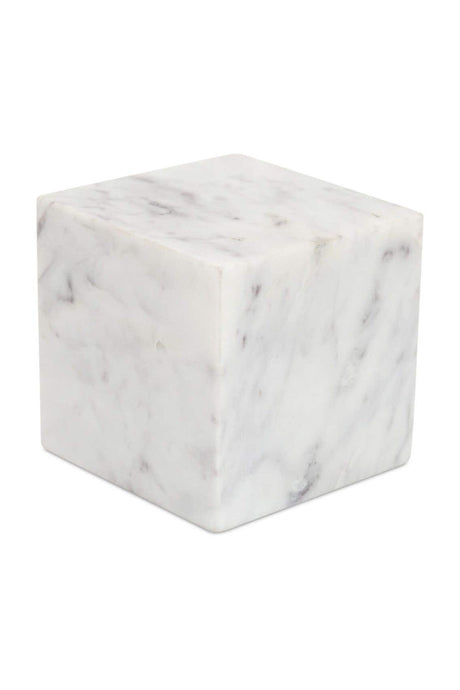 White Marble Cube Tabletop Decor | Novi Living Cora | Oroa.com