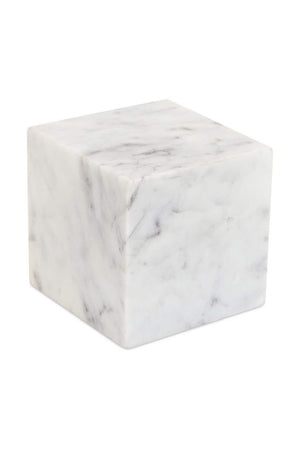 White Marble Cube Tabletop Decor | Novi Living Cora | Oroa.com