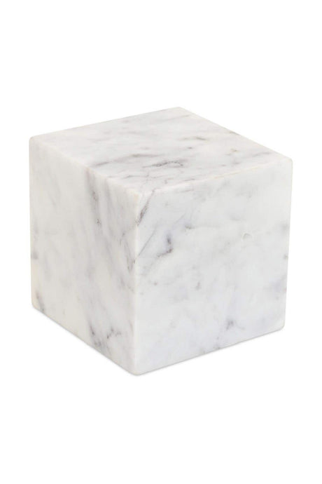 White Marble Cube Tabletop Decor | Novi Living Cora | Oroa.com