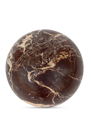 Red Marble Sphere Tabletop Decor | Novi Living Odessa | Oroa.com