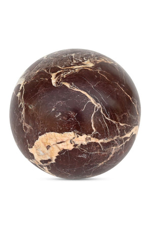 Red Marble Sphere Tabletop Decor | Novi Living Odessa | Oroa.com