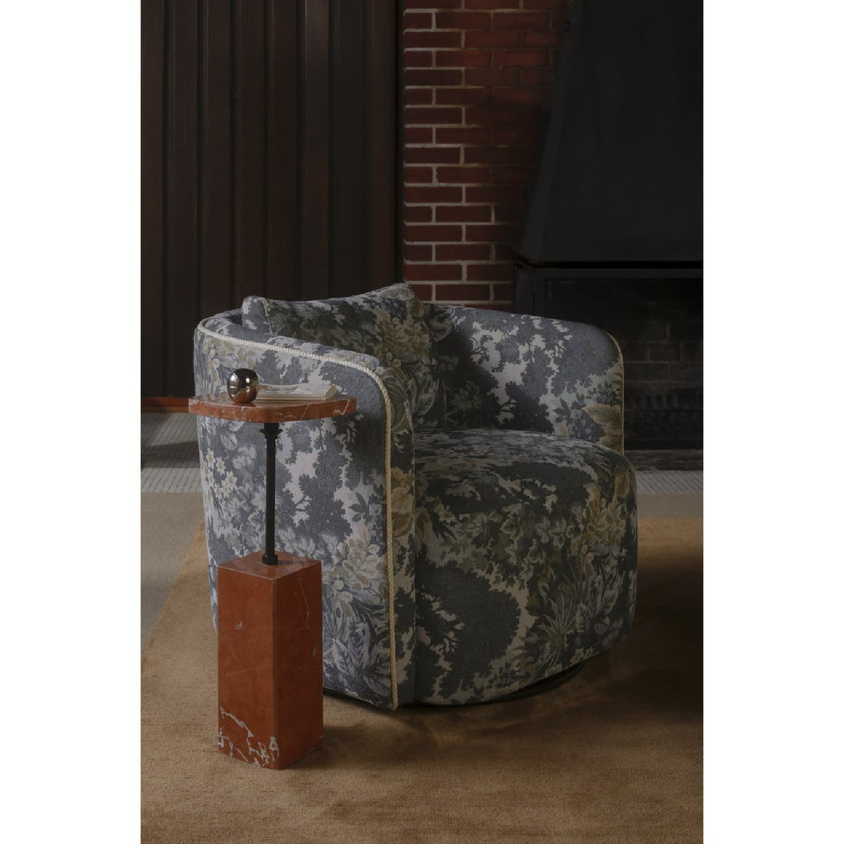 Modern European furniture - Square Stone Side Table - www.oroa.com