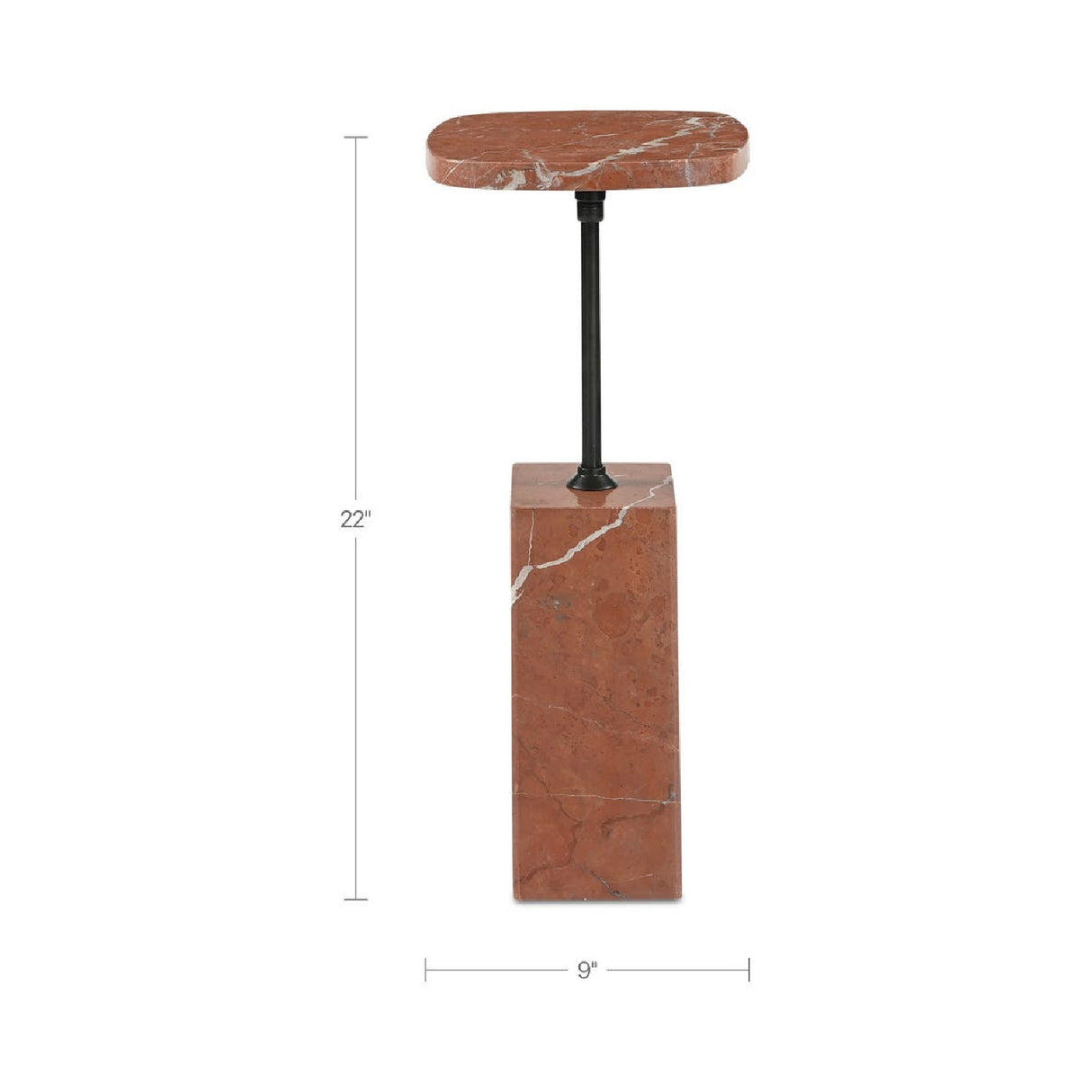 Modern European furniture - Square Stone Side Table - www.oroa.com
