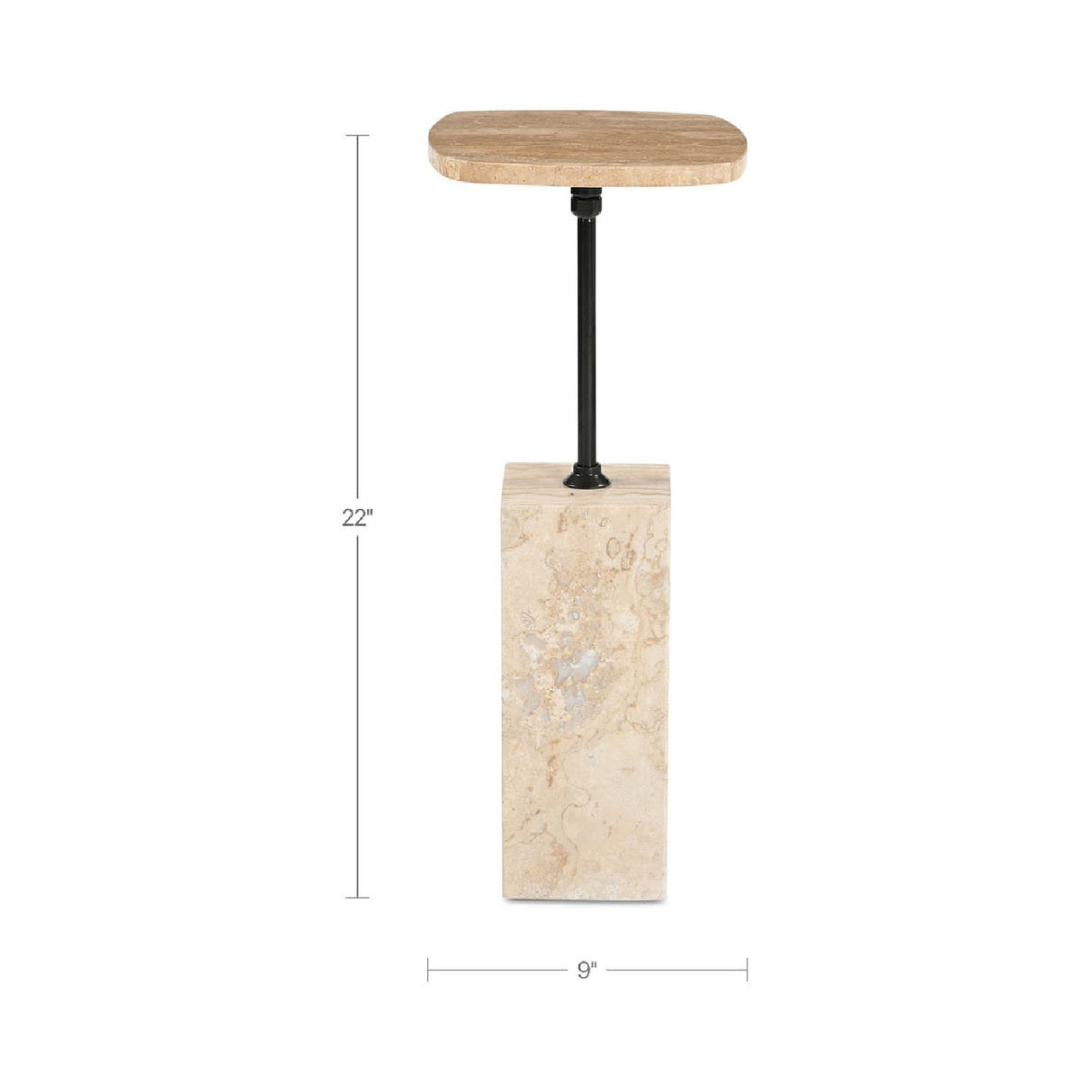 Modern European furniture - Square Stone Side Table - www.oroa.com