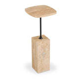 Modern European furniture - Square Stone Side Table - www.oroa.com