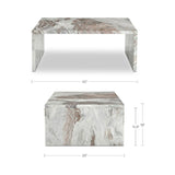 White Marble Coffee Table | Novi Living Rosa