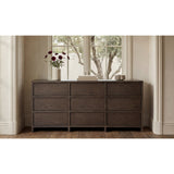 Brown Oak 9-Drawer Dresser | Novi Living Jenson