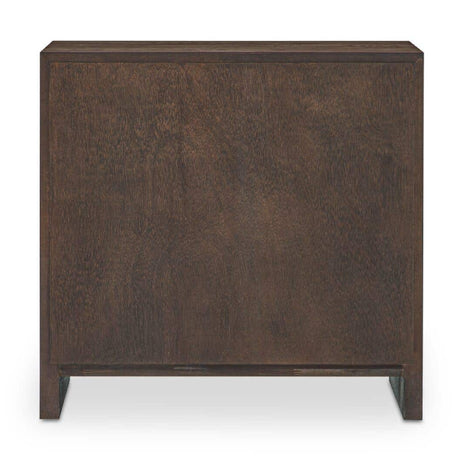 Brown Oak 2-Drawer Nightstand | Novi Living Jenson